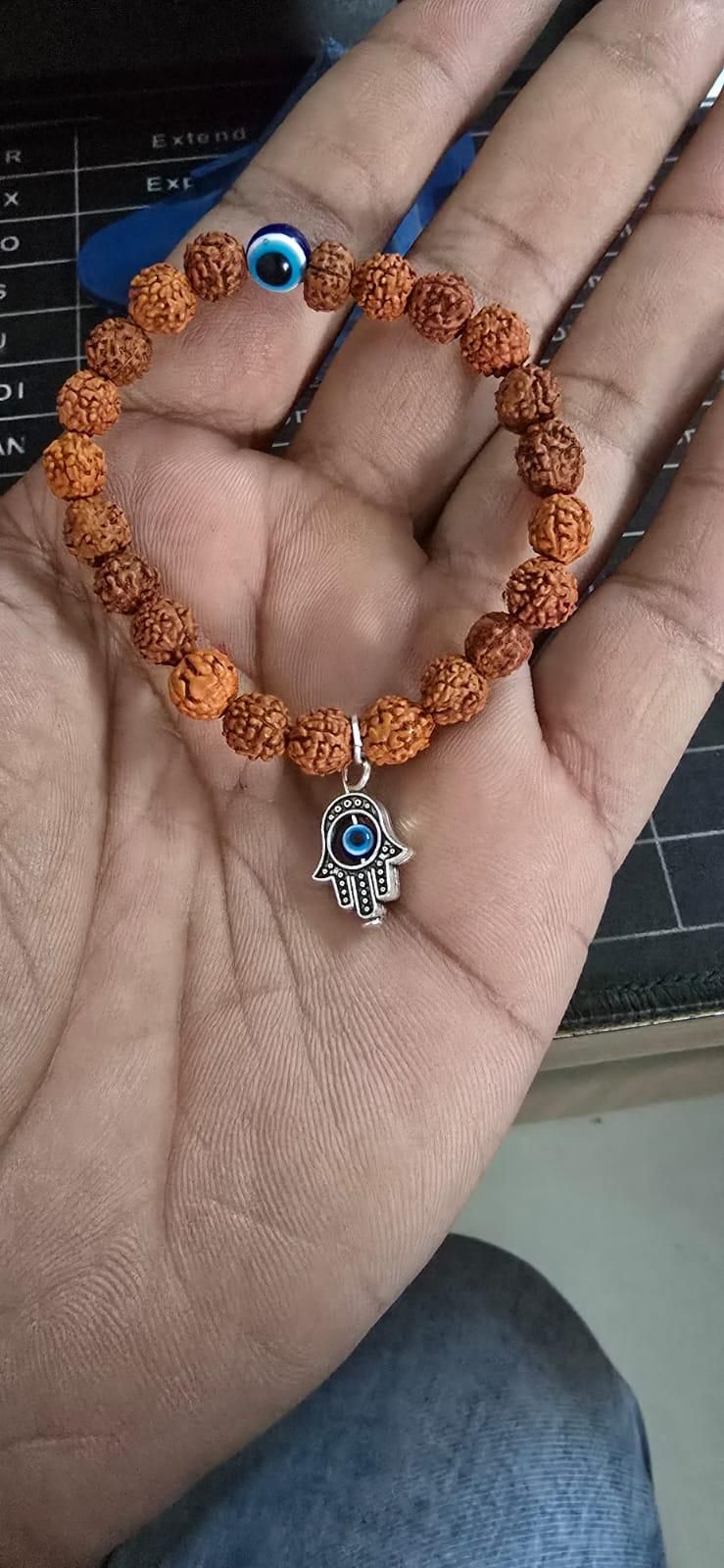 Spiritual Eye Bohemian Rudraksha Beads Bracelet Pack of 2